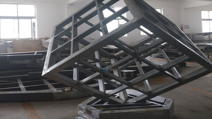 上海金属钣金加工的艺术与工业 金属雕塑造型与钢结构制造